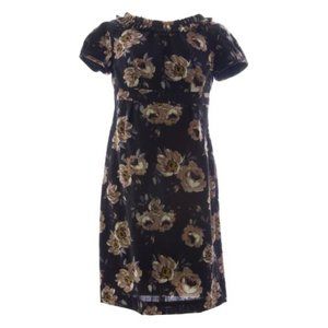 BODEN Women's Floral Print Wool Shift Dress US 2R